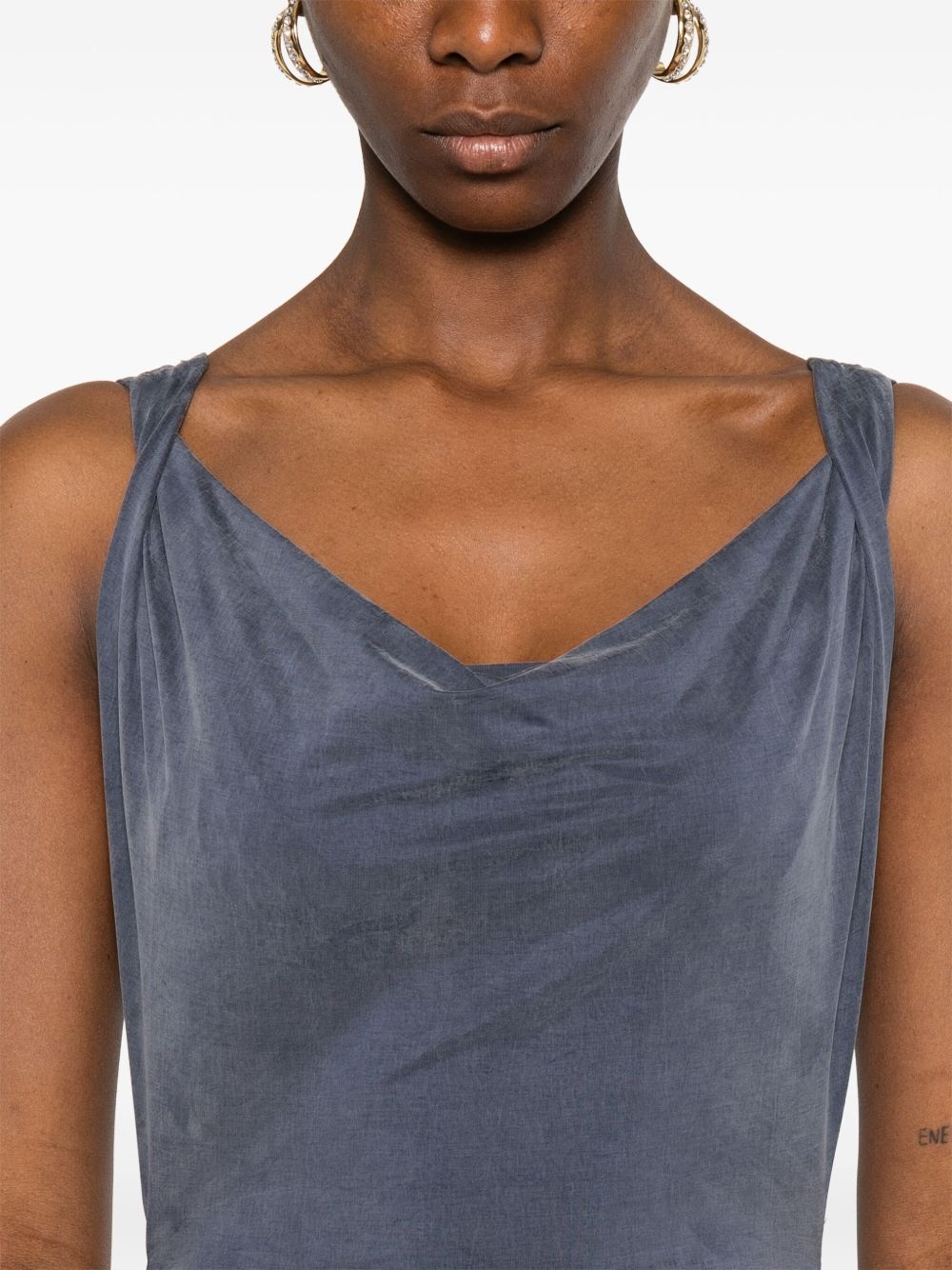 ruched maxi dress - 5