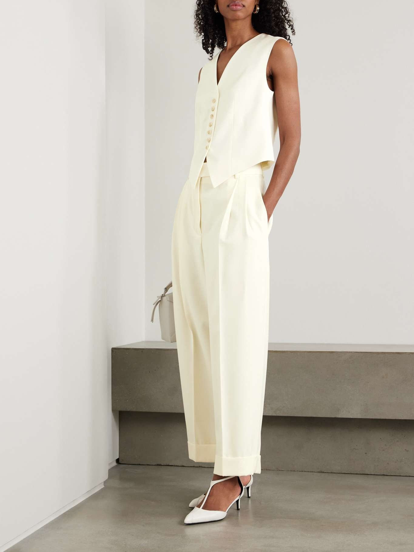 Wool vest Off-white - 2
