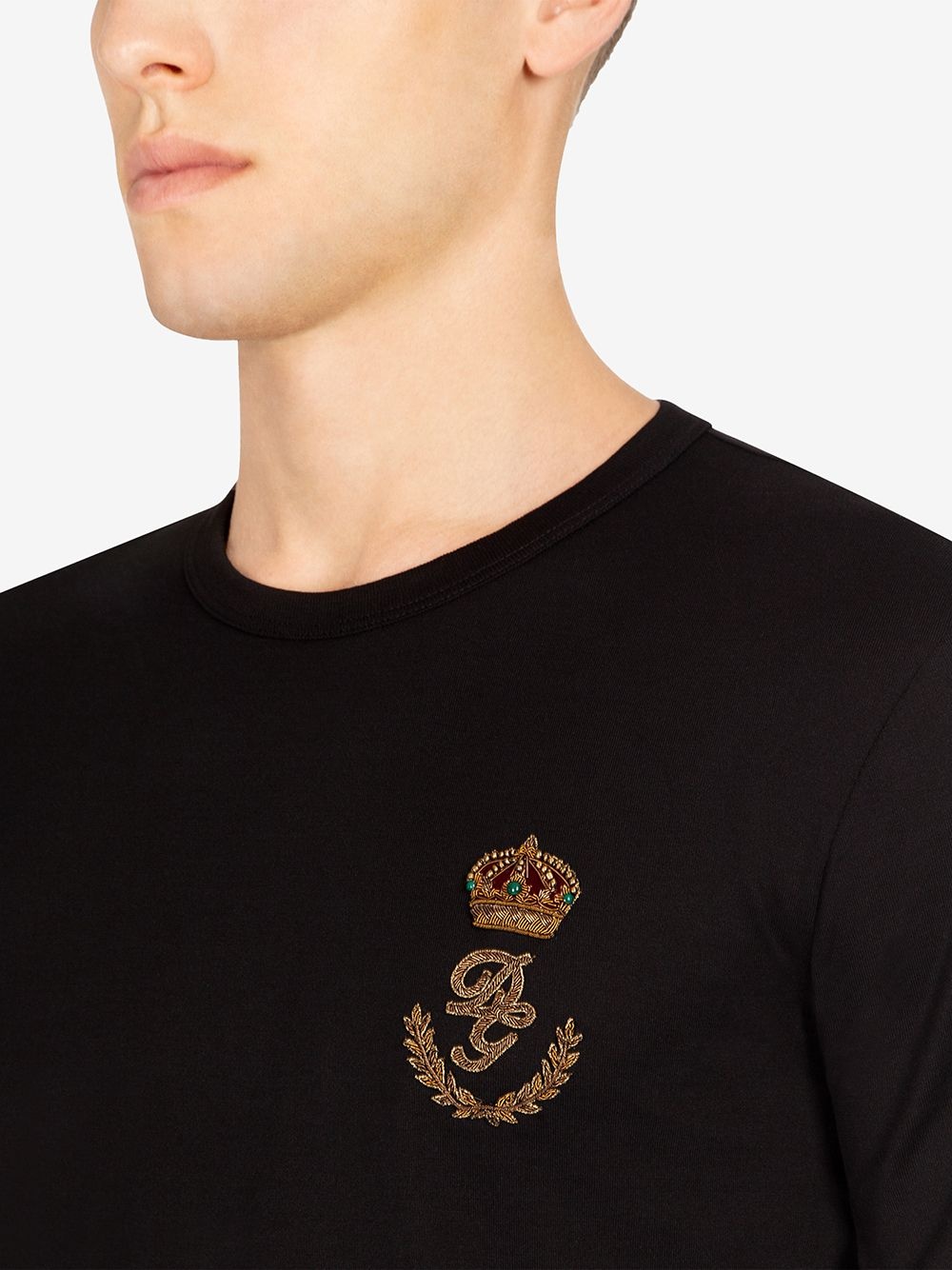 embroidered logo T-shirt - 5