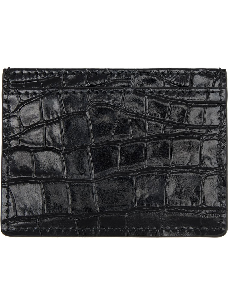 Vivienne Westwood Black Flat Card Holder outlook