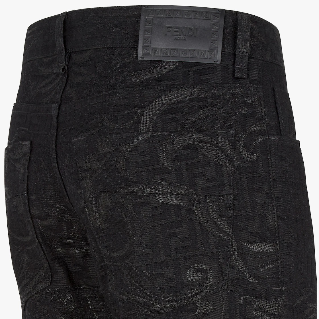 Fendace black denim jeans - 3