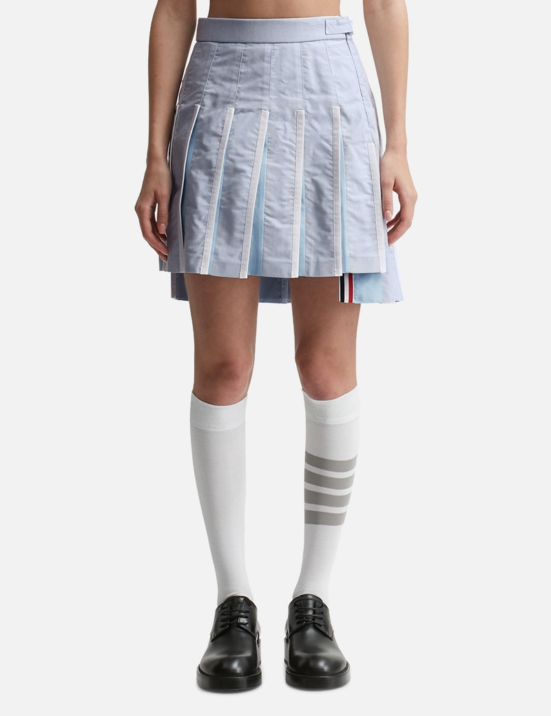 ORGANZA OXFORD CLASSIC PLEATED MINI SKIRT 1