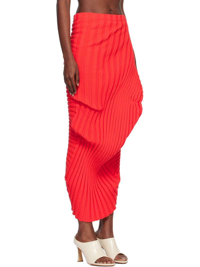 Red Knit 'As It Is' Midi Skirt 2