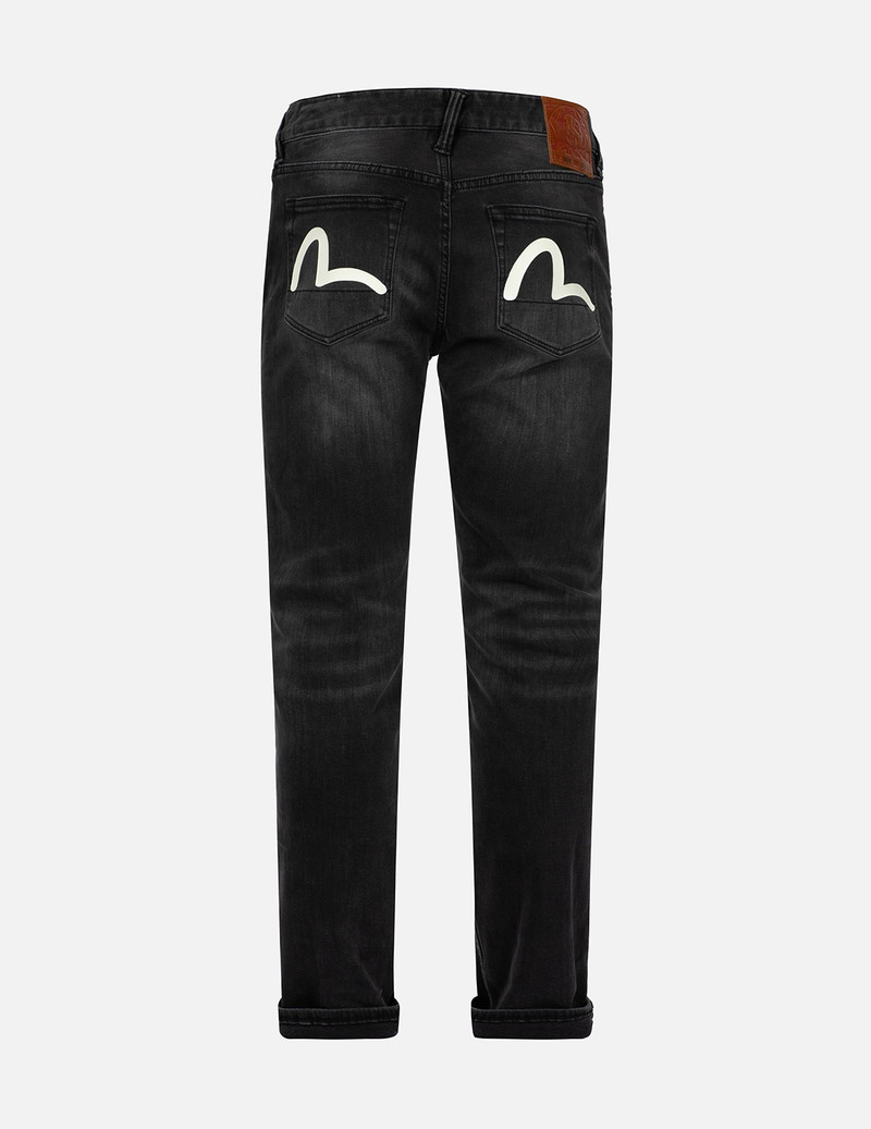 EVISU SEAGULL PRINT FLEX SKINNY DENIM JEANS #2028 outlook