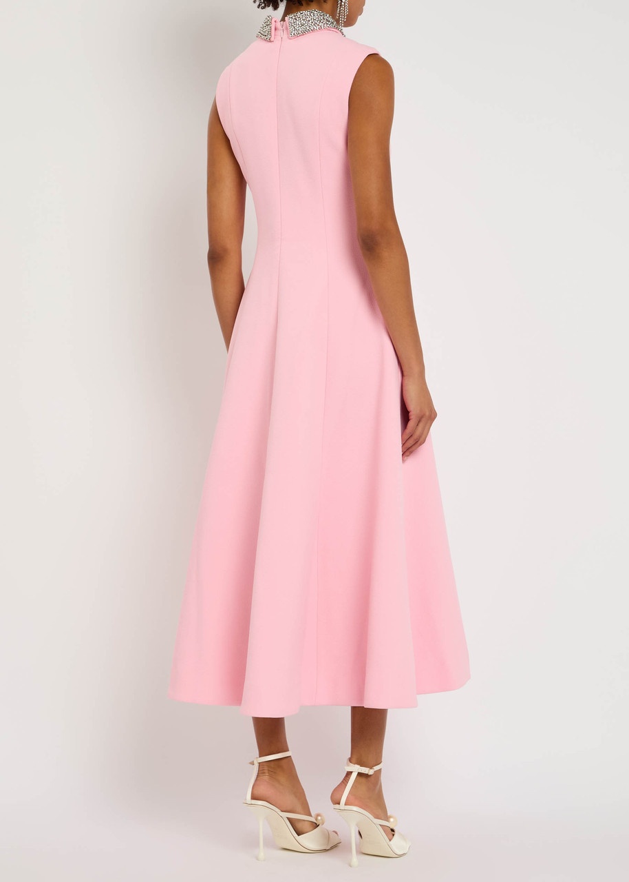 Rebecca Vallance Isabella Embellished Crepe Midi Dress - 3