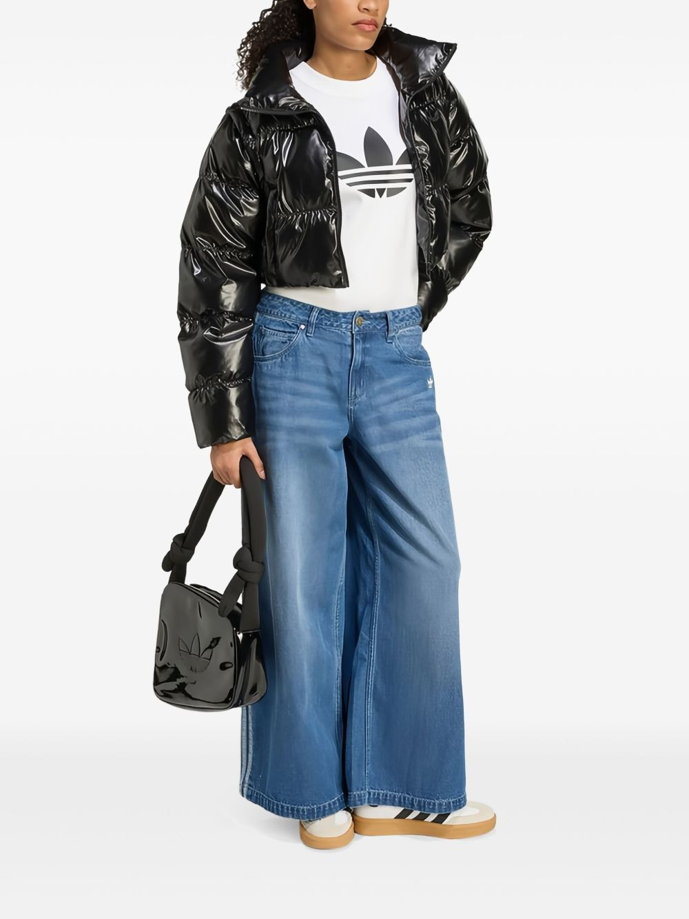 cropped puffer jacket - 2