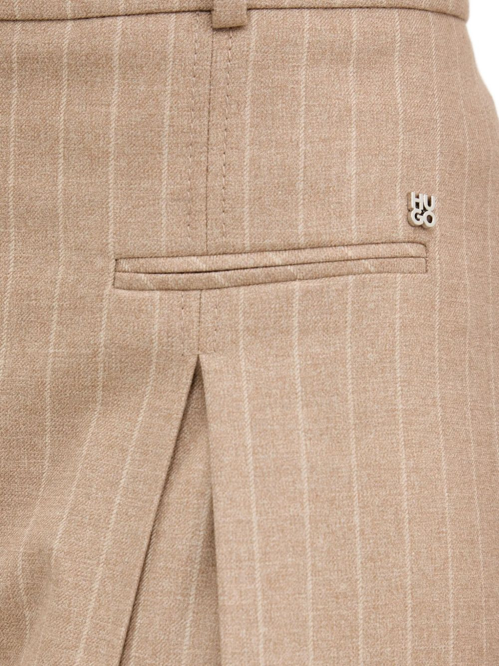 pinstripe pleated trousers - 4