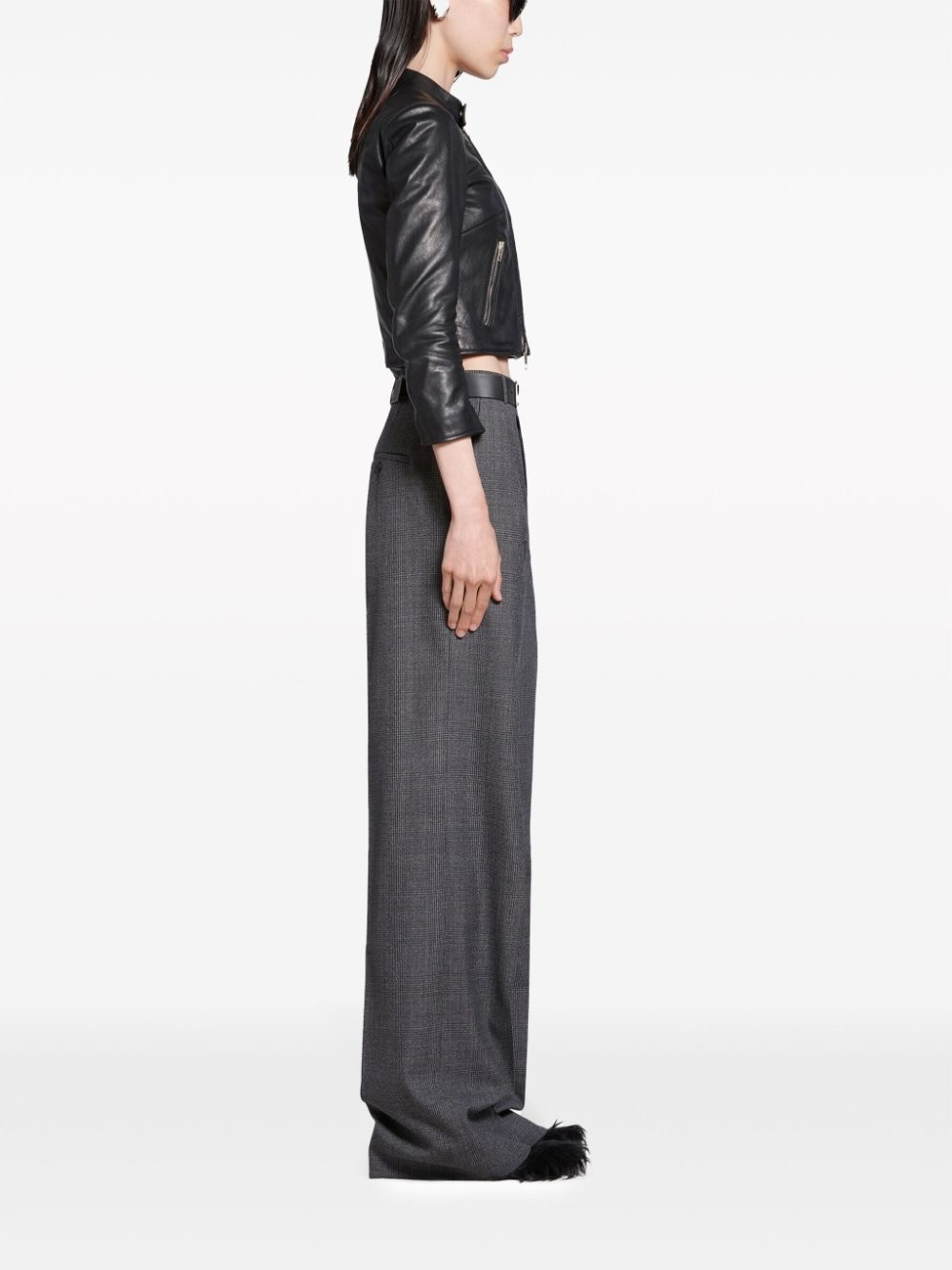 extra-long wide-leg trousers - 2