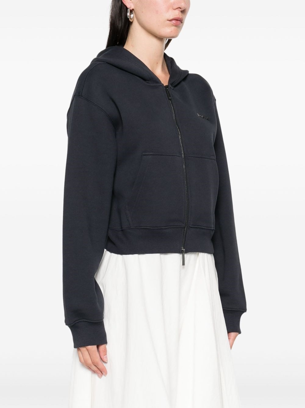 Cotton zipped hoodie - 5
