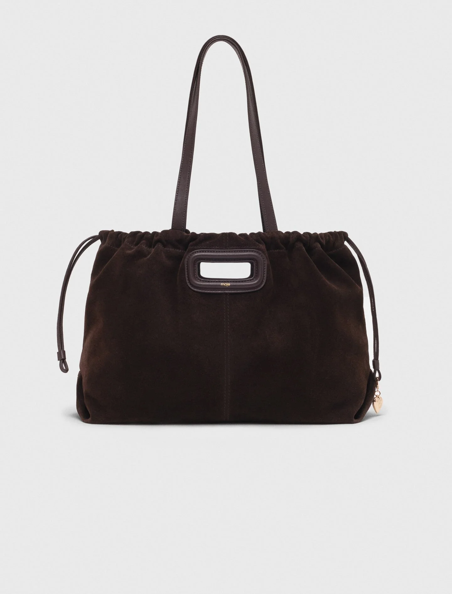 Suede leather M tote bag - 1