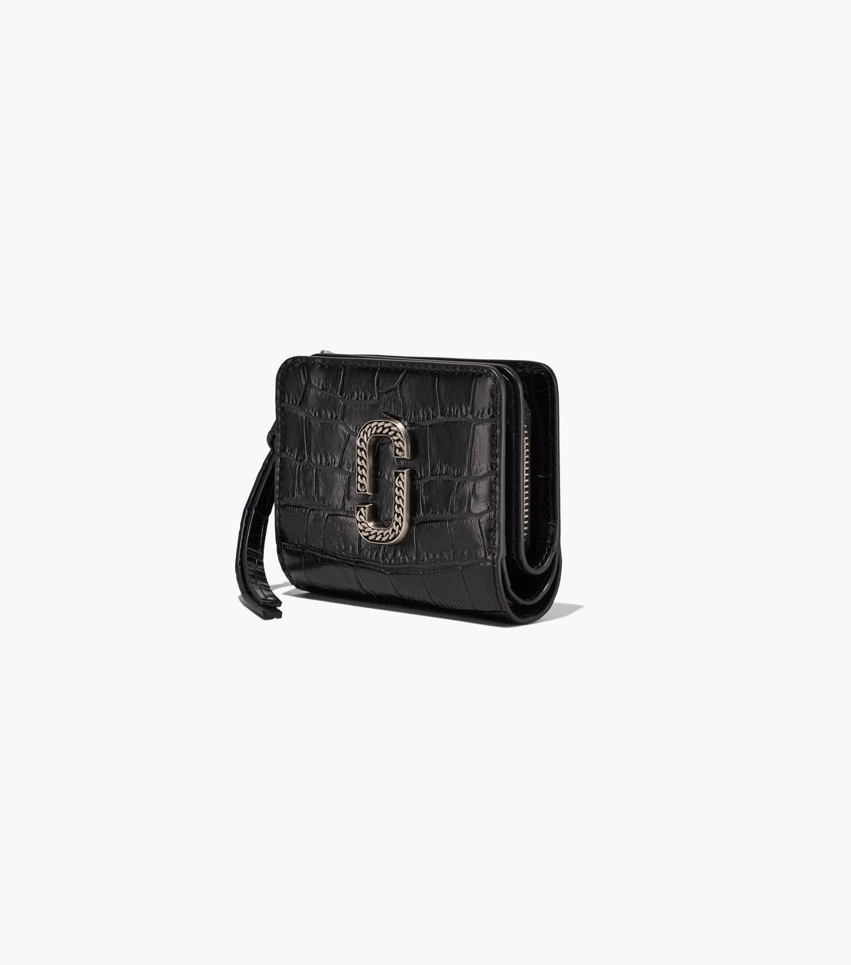 THE CROC-EMBOSSED MINI COMPACT WALLET - 3