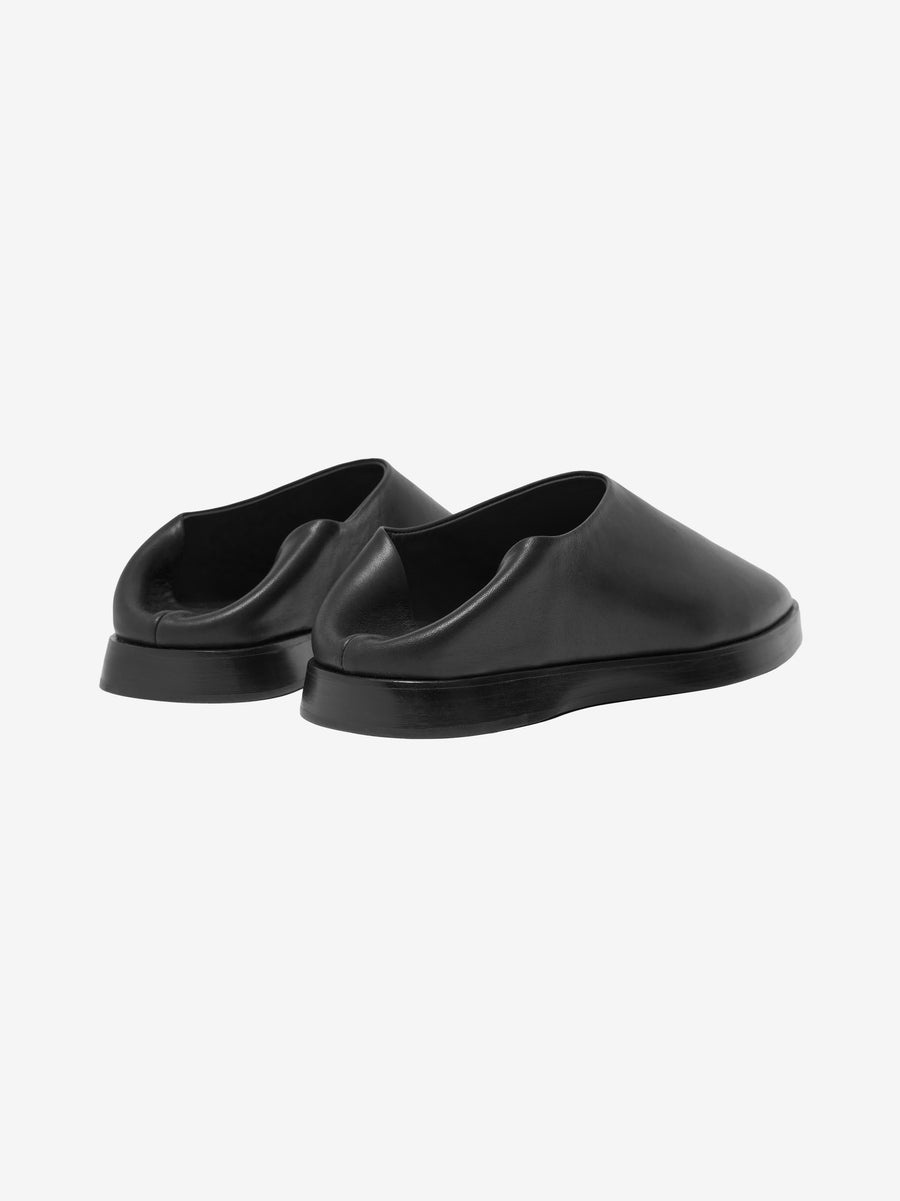 【関税込み】Fear of God ブラック Backless ミュール Fear Of God -Black Leather Backless Mules Size: EU 43 / US