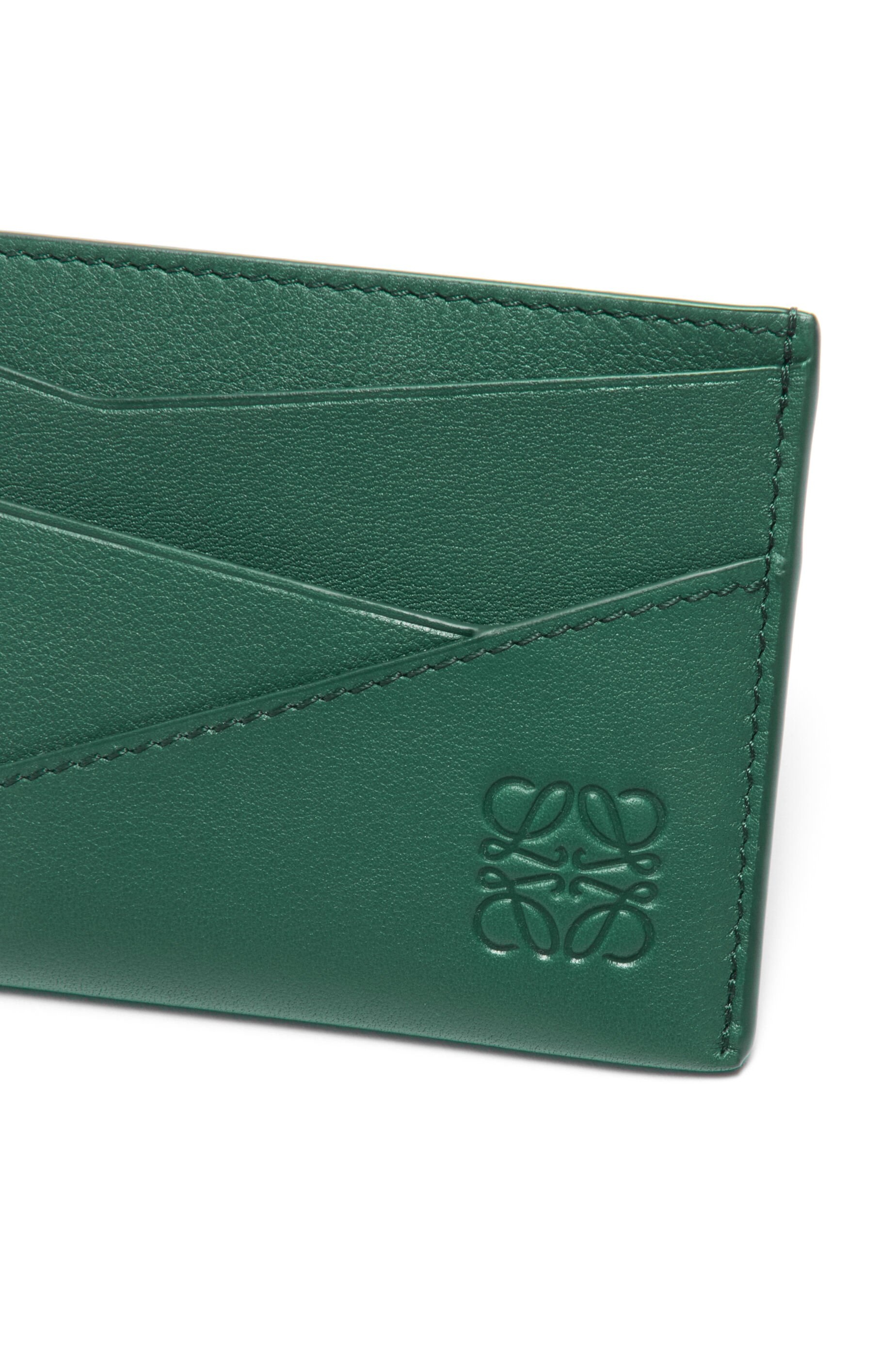 Puzzle plain cardholder in classic calfskin - 4