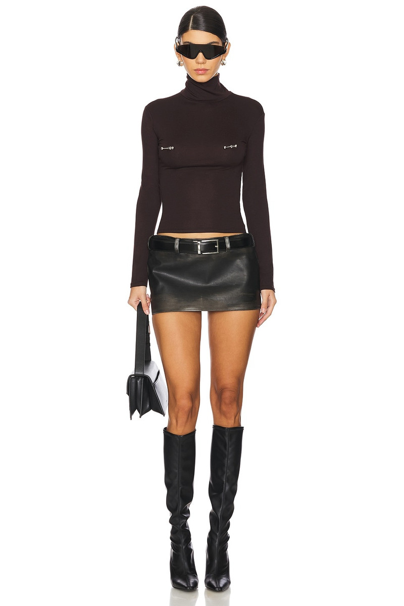 Pierced Turtleneck Top 4