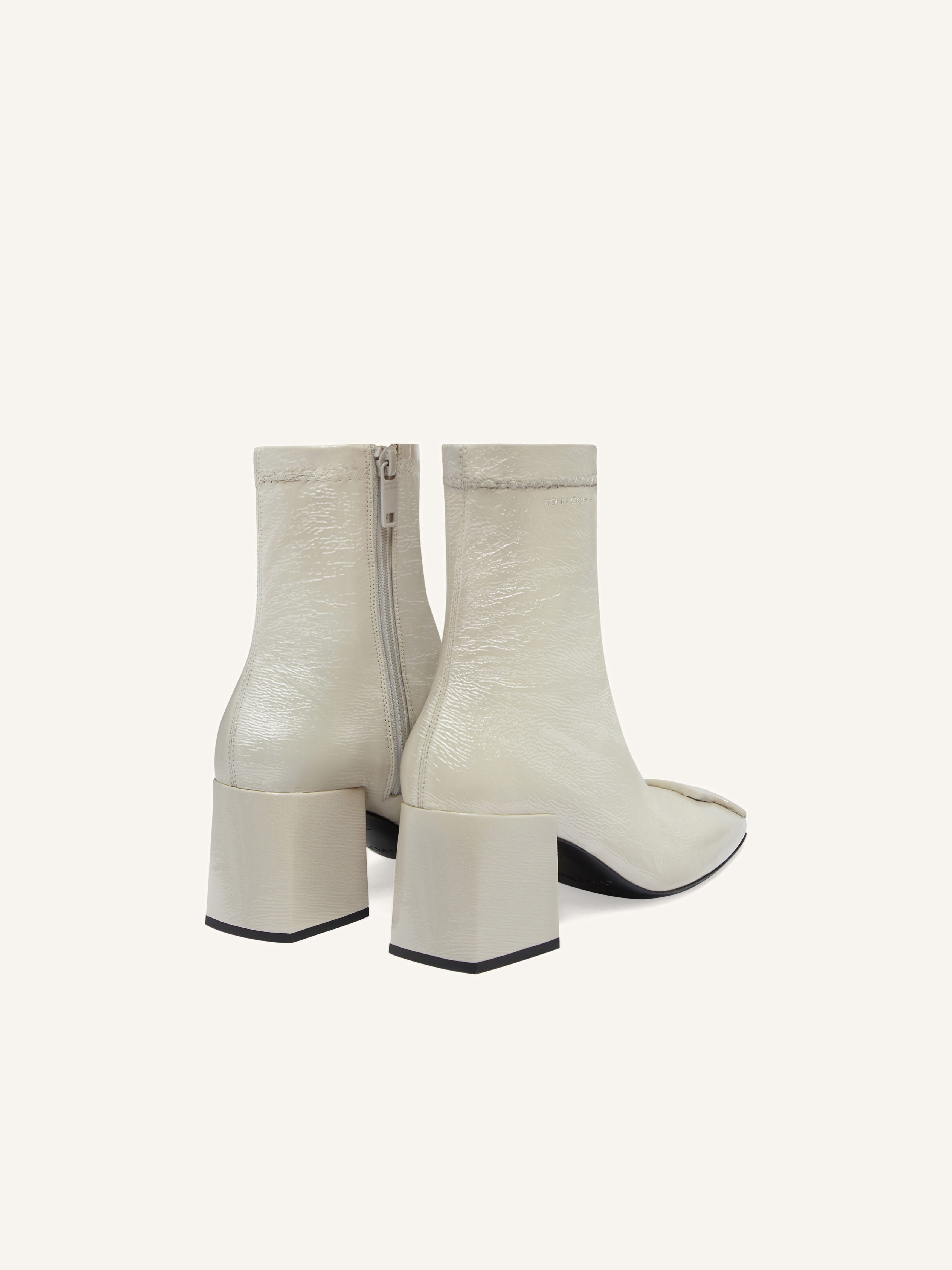 REEDITION VINYL ANKLE BOOTS - 3