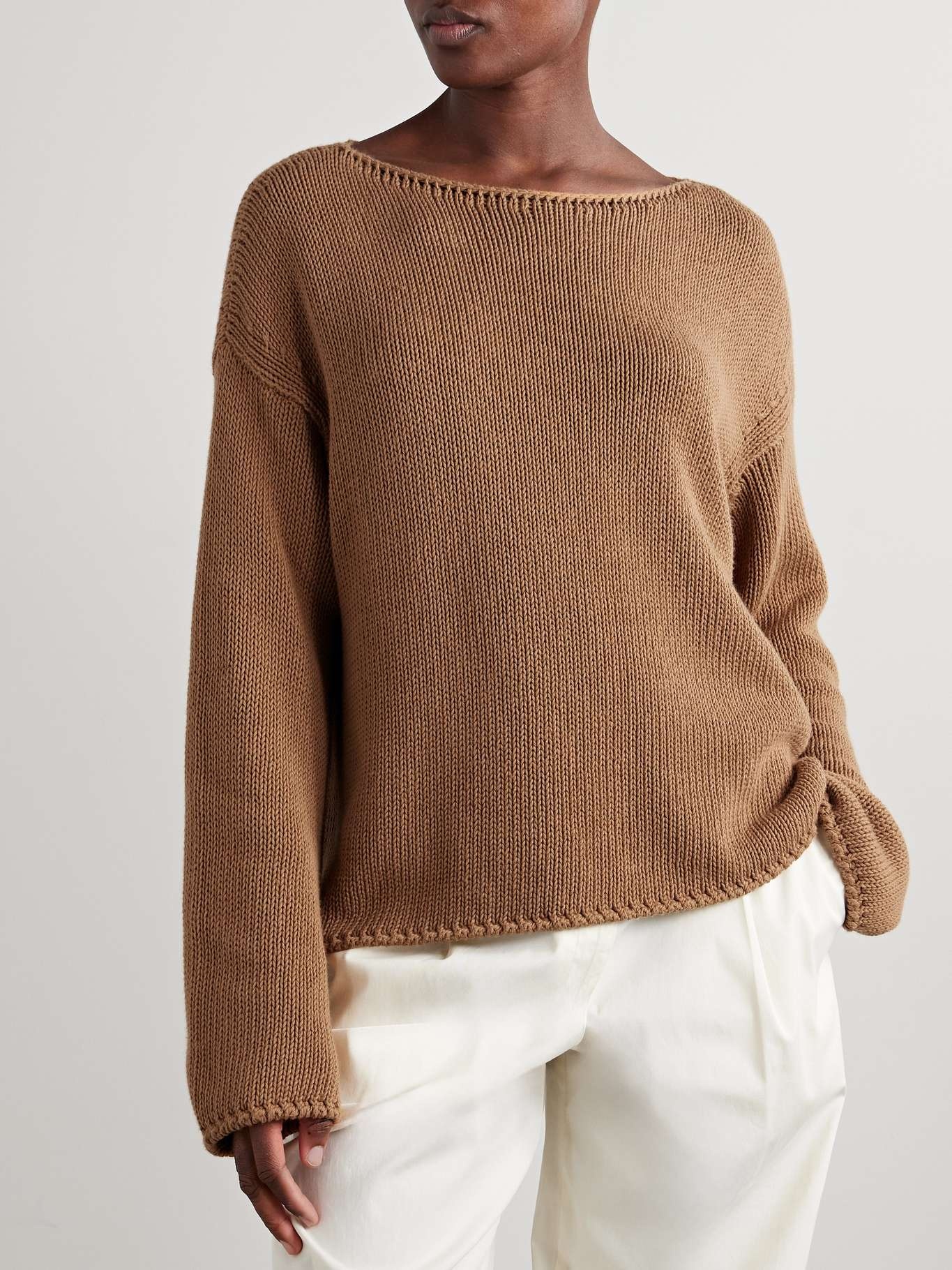 Organic cotton sweater Brown - 3