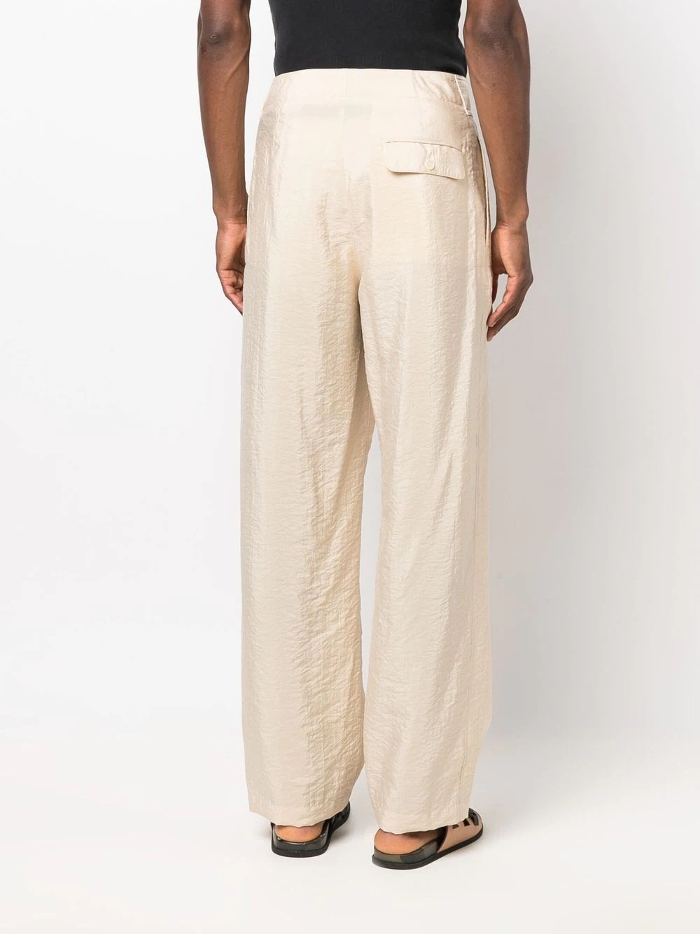 straight-leg tailored trousers - 4