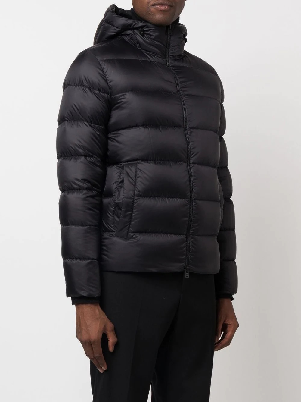 hooded zip-up puffer jacket - 3