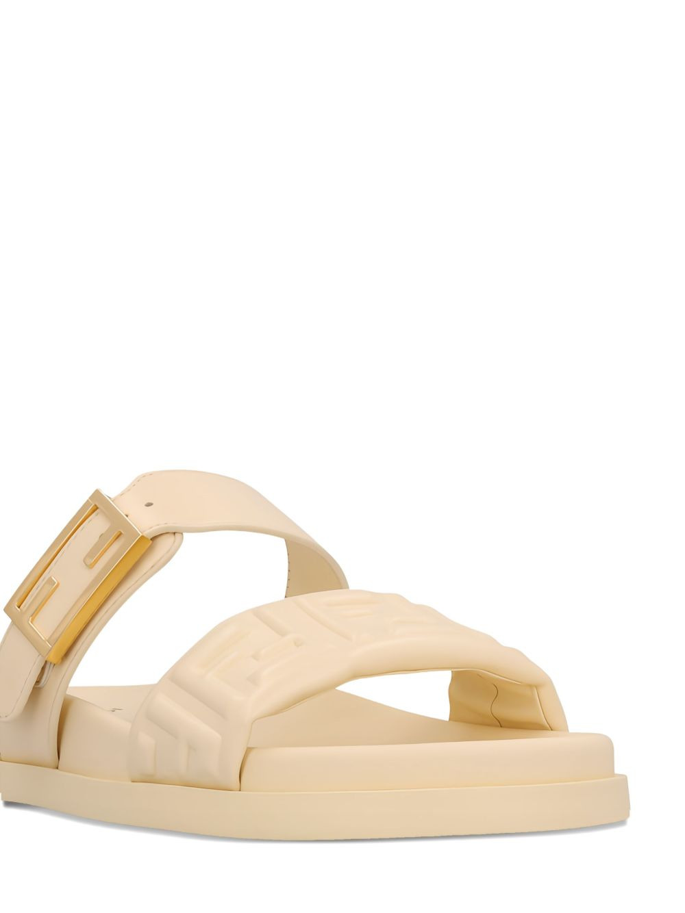 buckle-embellished logo sandals - 3