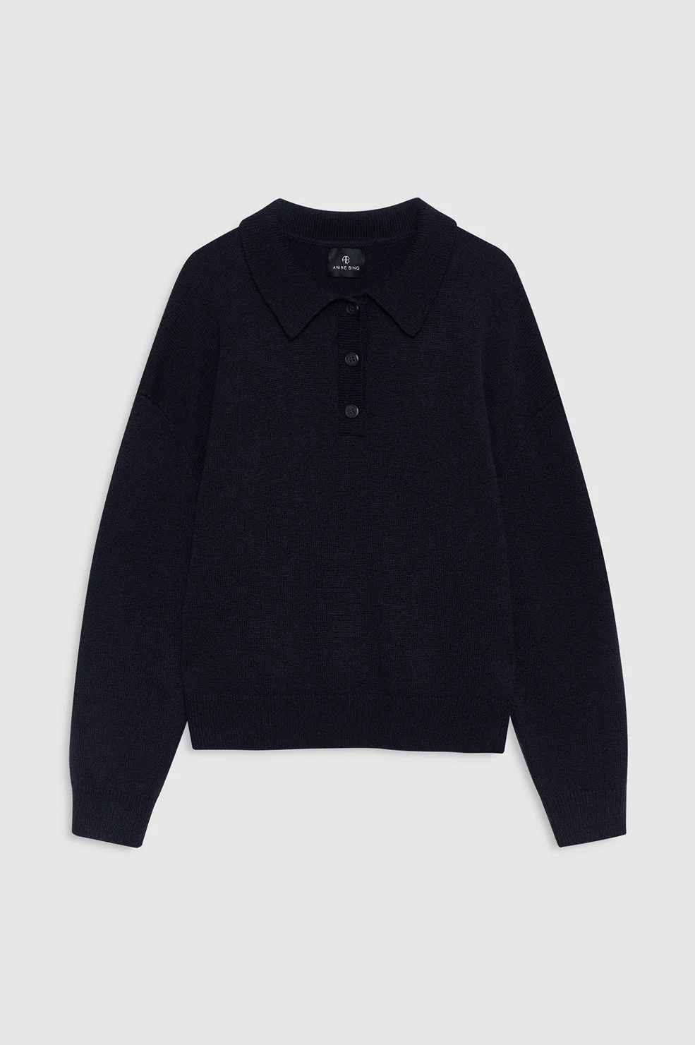 Lee Polo Sweater - Navy - 1