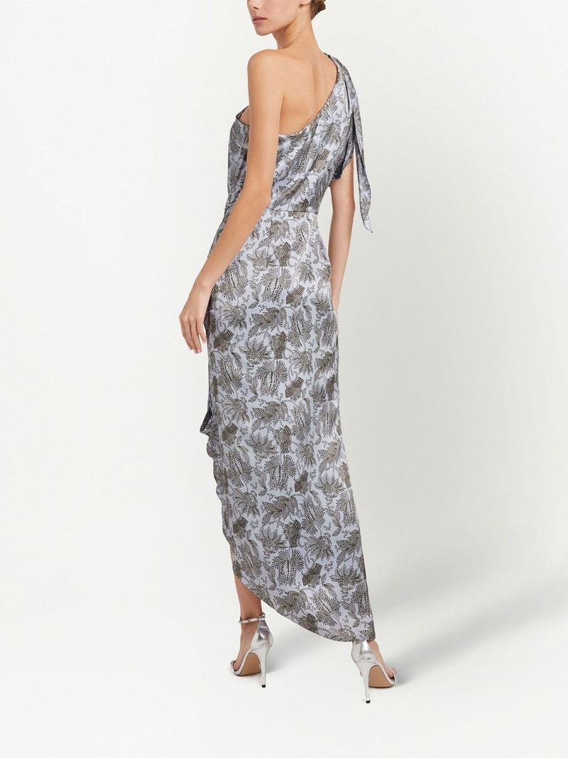 Gretchen floral-print asymmetric dress 4