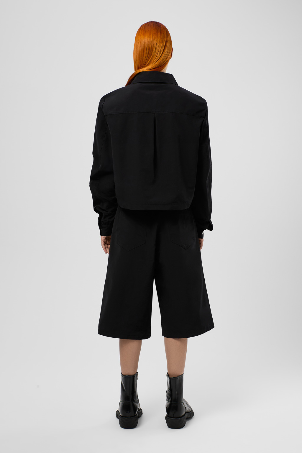 Black Cotton/Nylon Shirt - 5