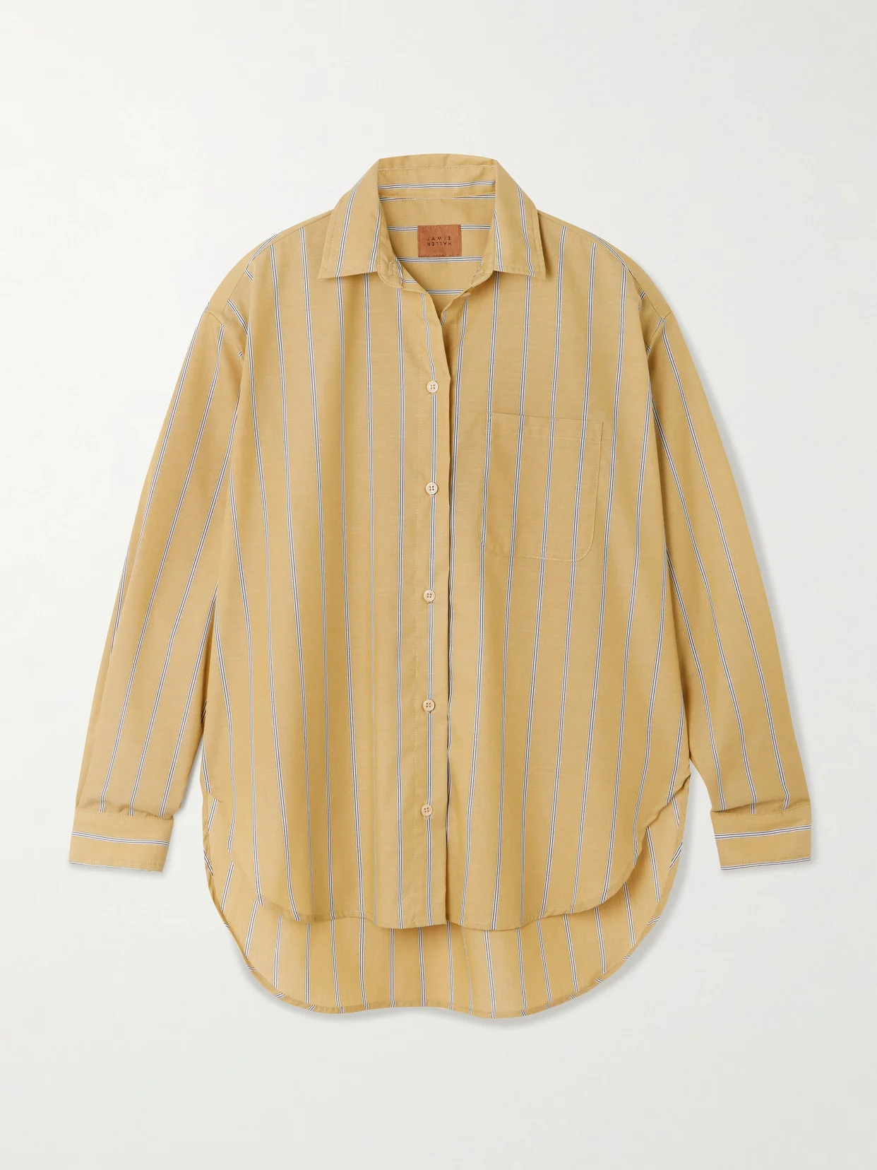 The Essential Striped Cotton-poplin Shirt - 1