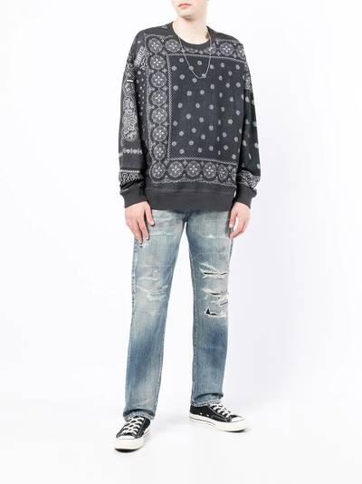 NEIGHBORHOOD distressed slim-cut jeans outlook