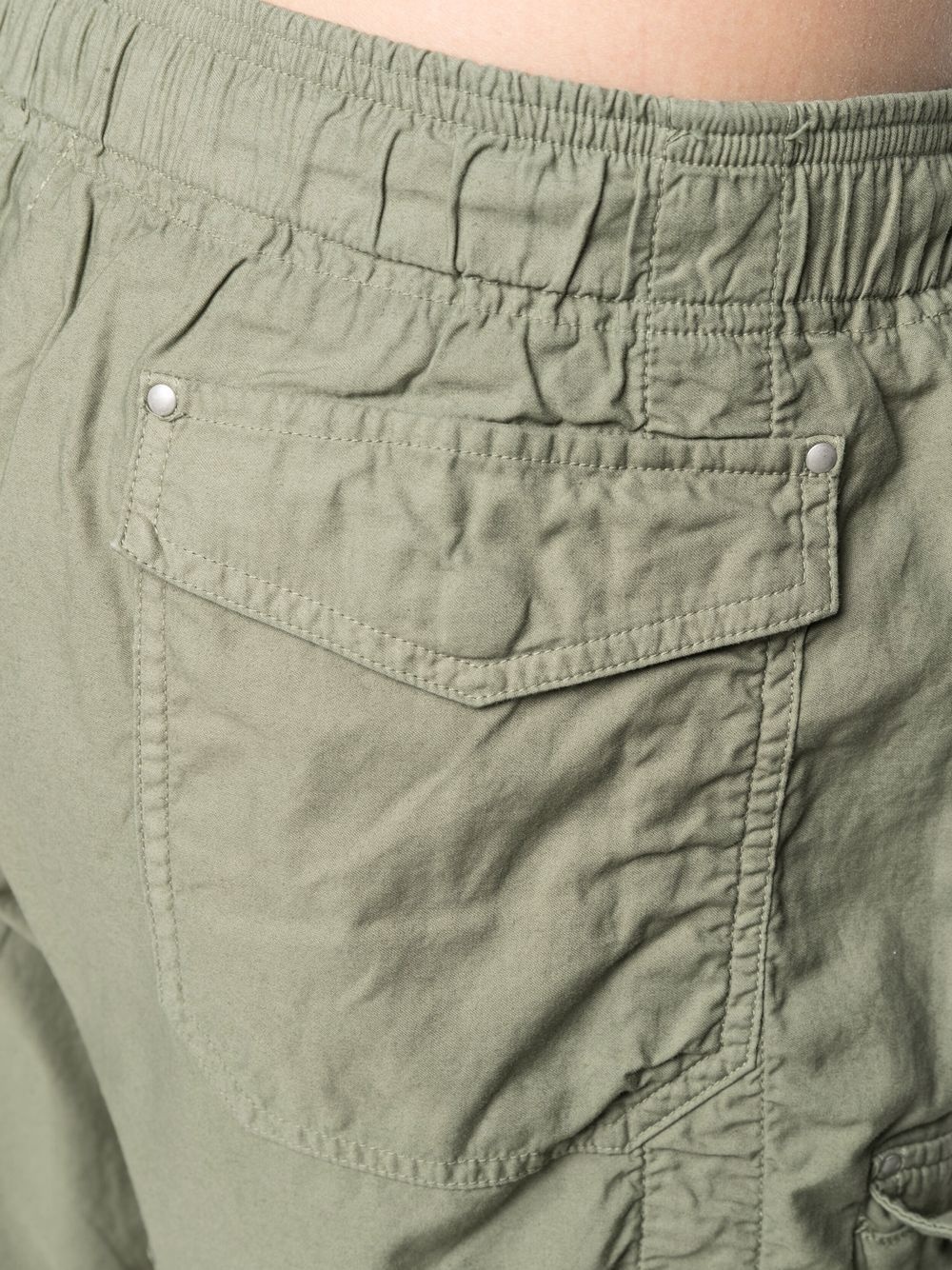 drawstring cargo shorts - 5