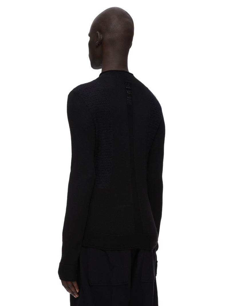 fine-knit panelled wool jumper 3