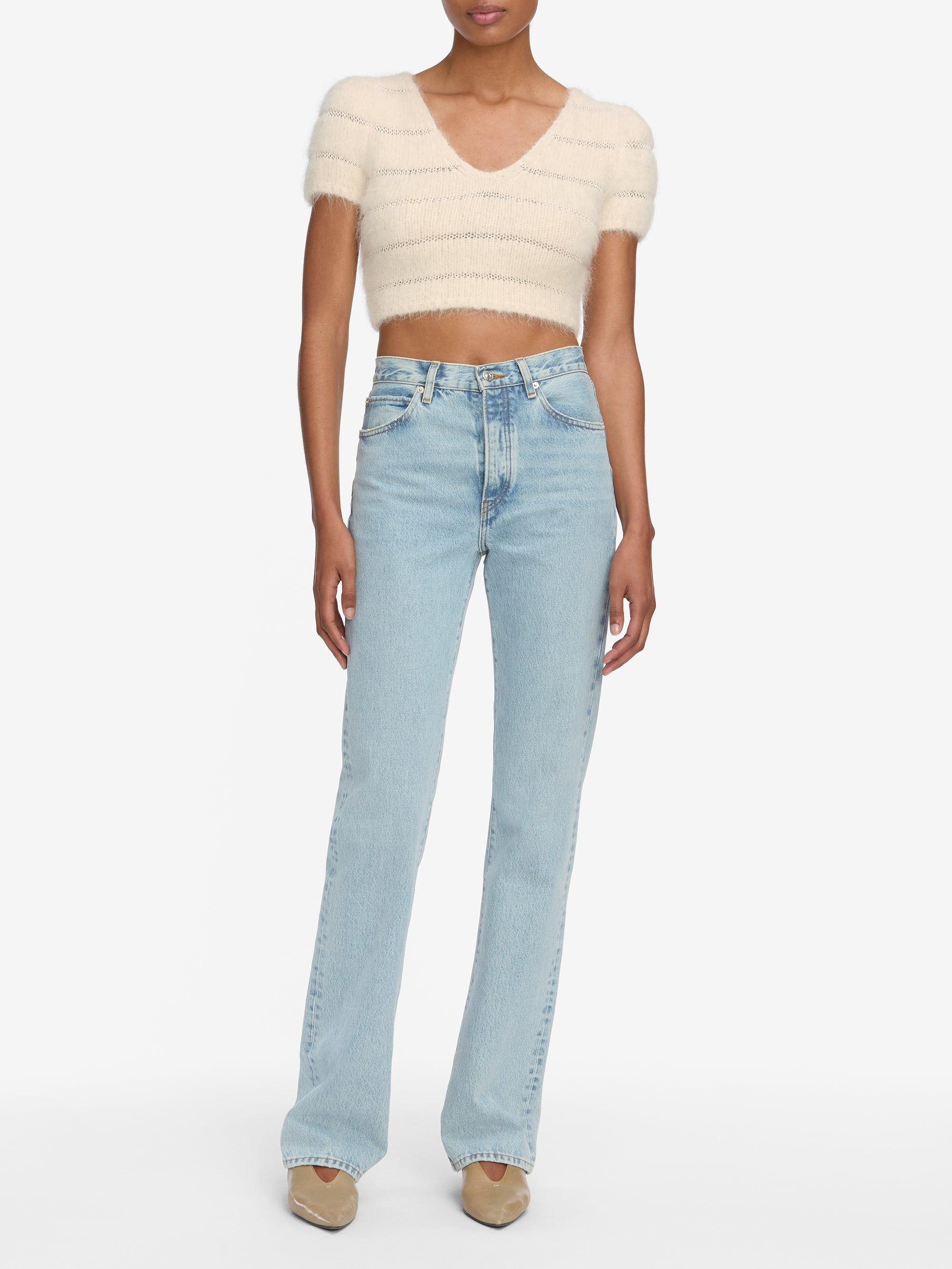 The Cloud Sweater in Cream - 2