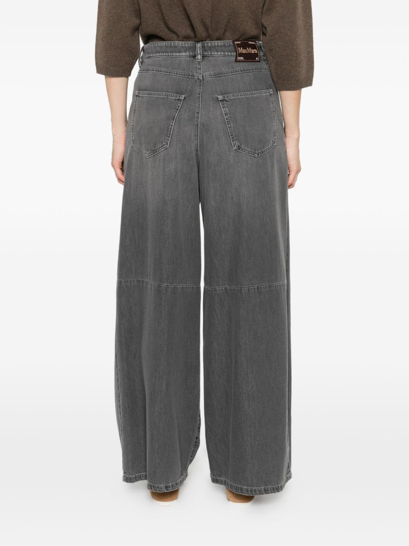 pleated wide-leg jeans 4