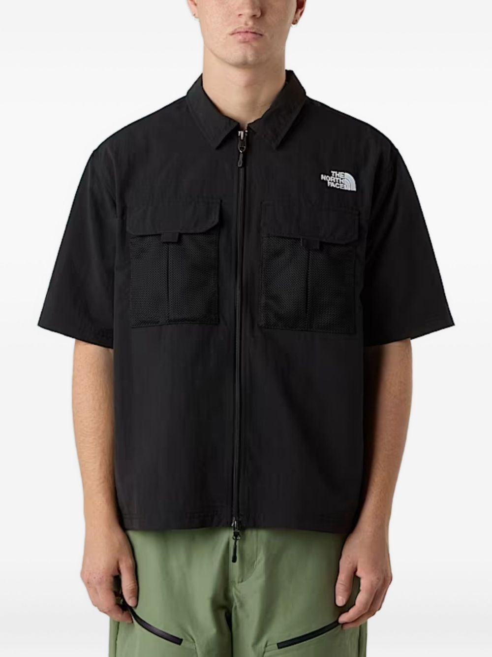 Rager zip-front short-sleeve shirt jacket - 3