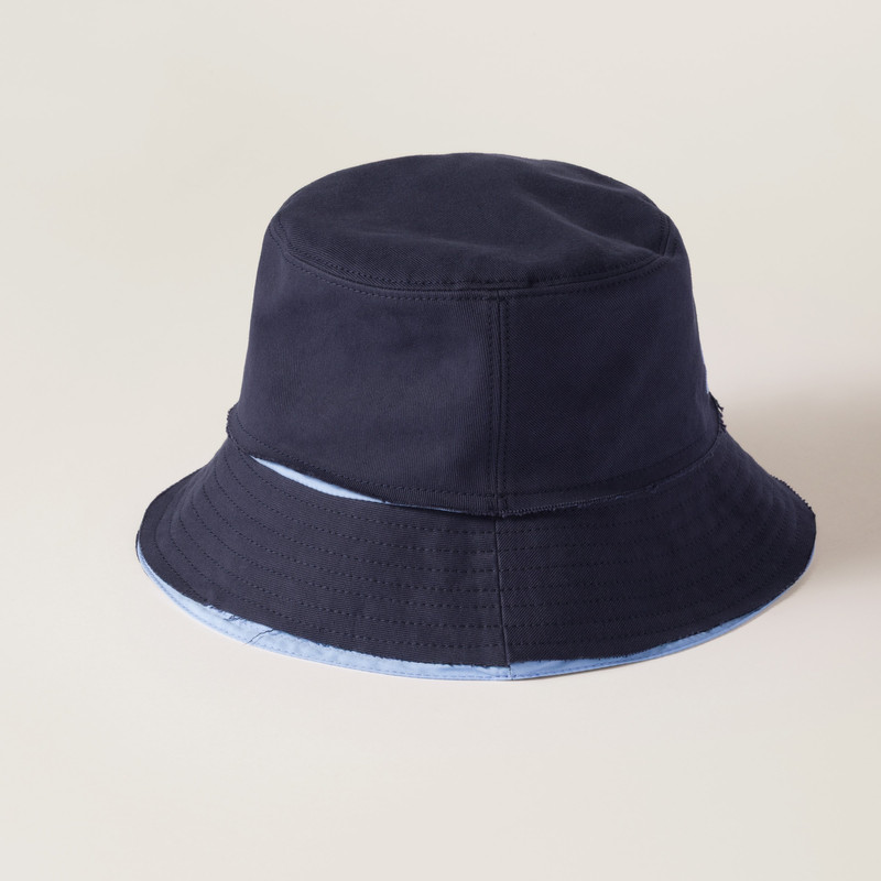 Drill and poplin bucket hat 3