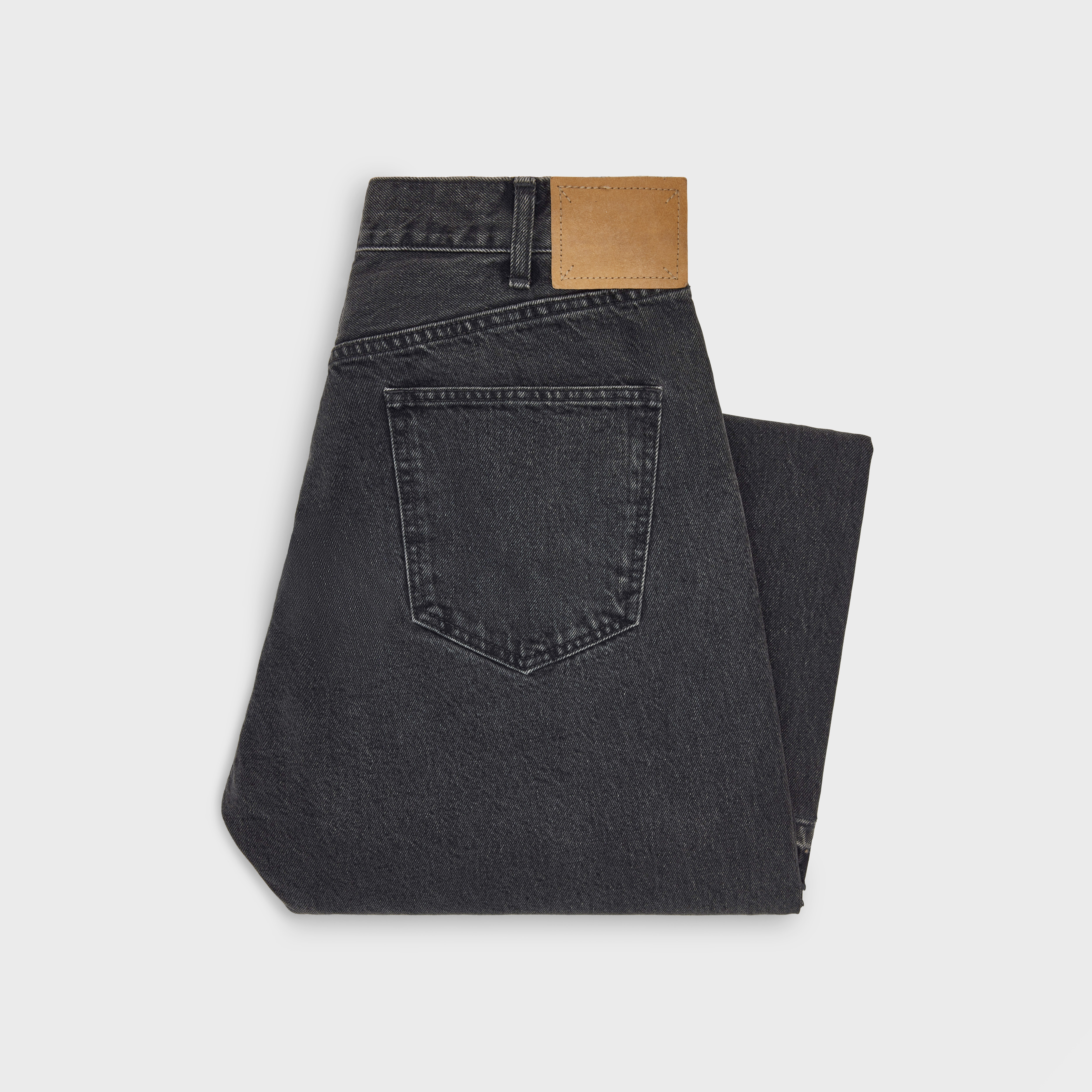 Wesley jeans in charcoal wash denim - 2