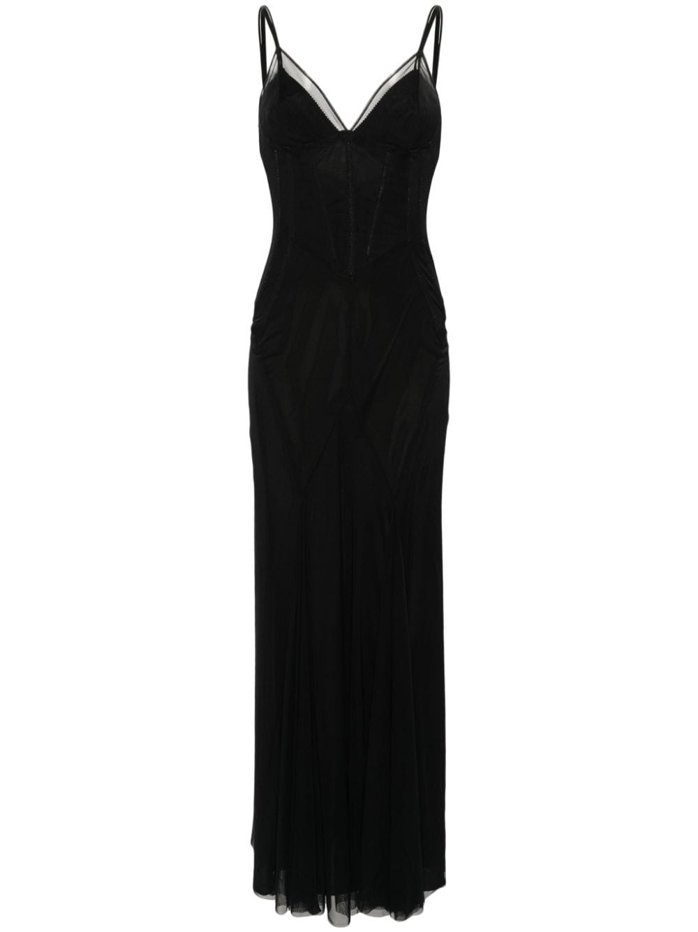 mesh maxi dress - 1