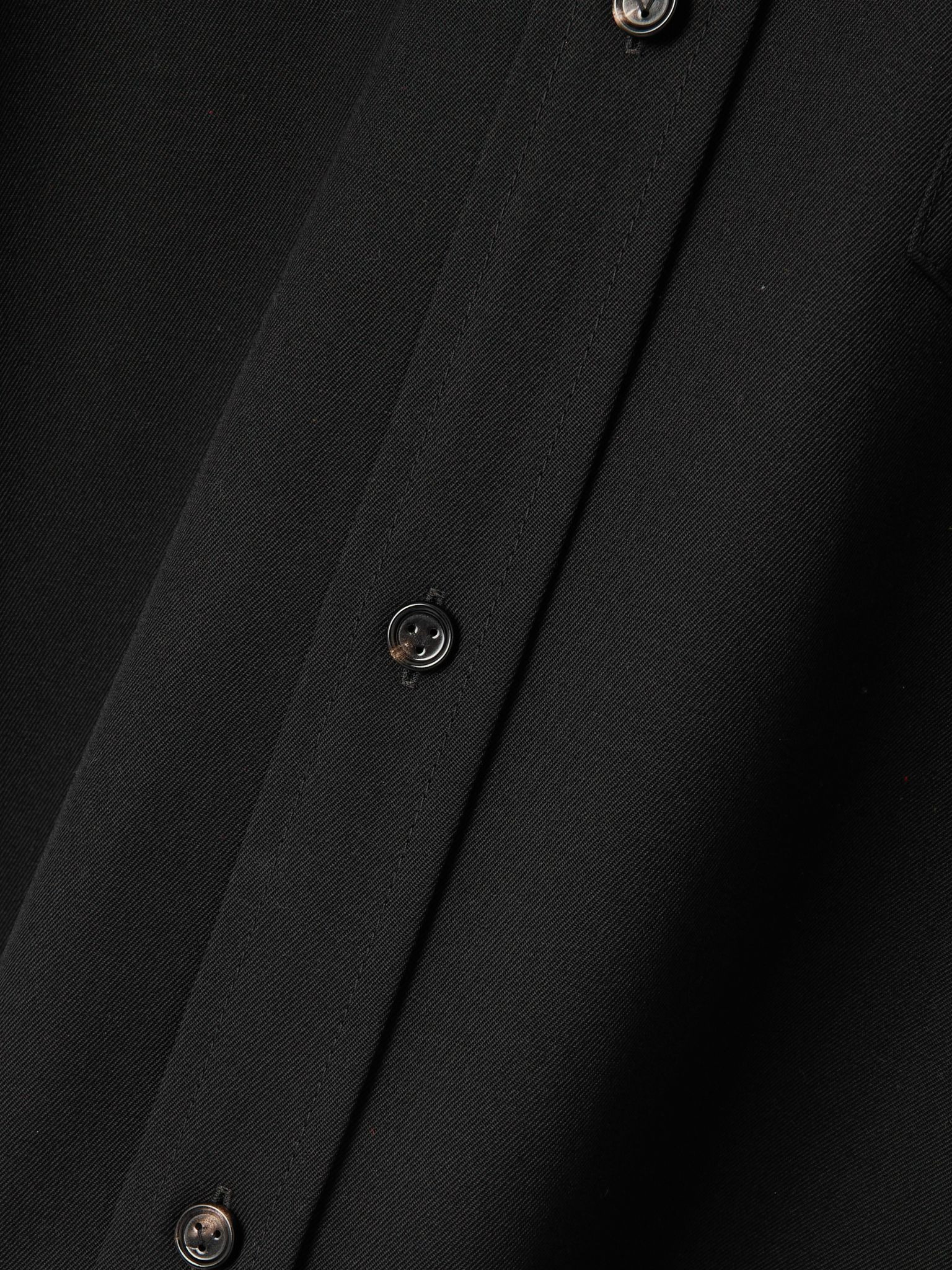 Wool-twill shirt Black - 4