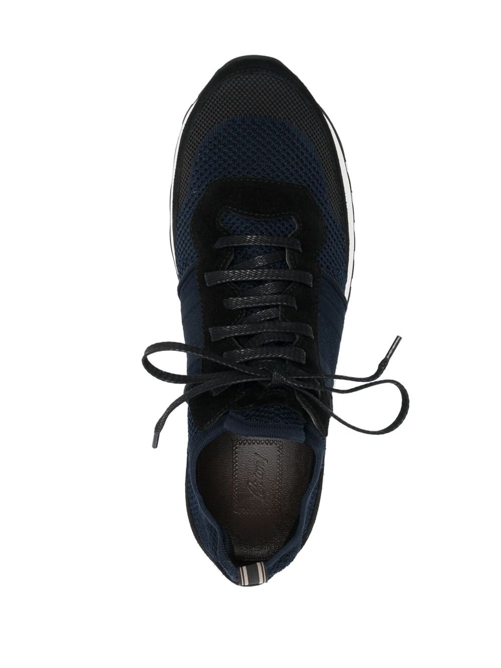 mesh-panel detail low-top sneakers - 4