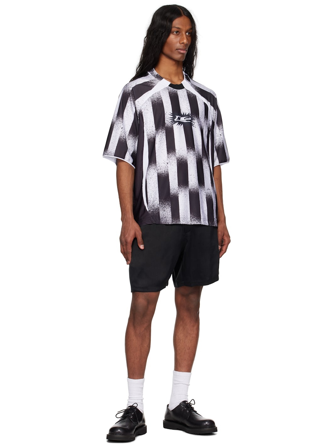 Black & White Antonio Carrau Edition Torn Jersey - 4
