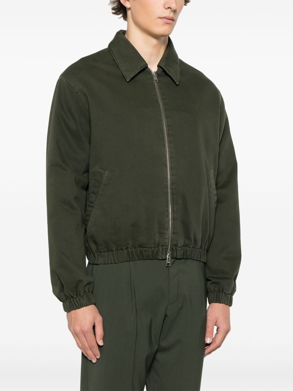 logo-embossed jacket - 3