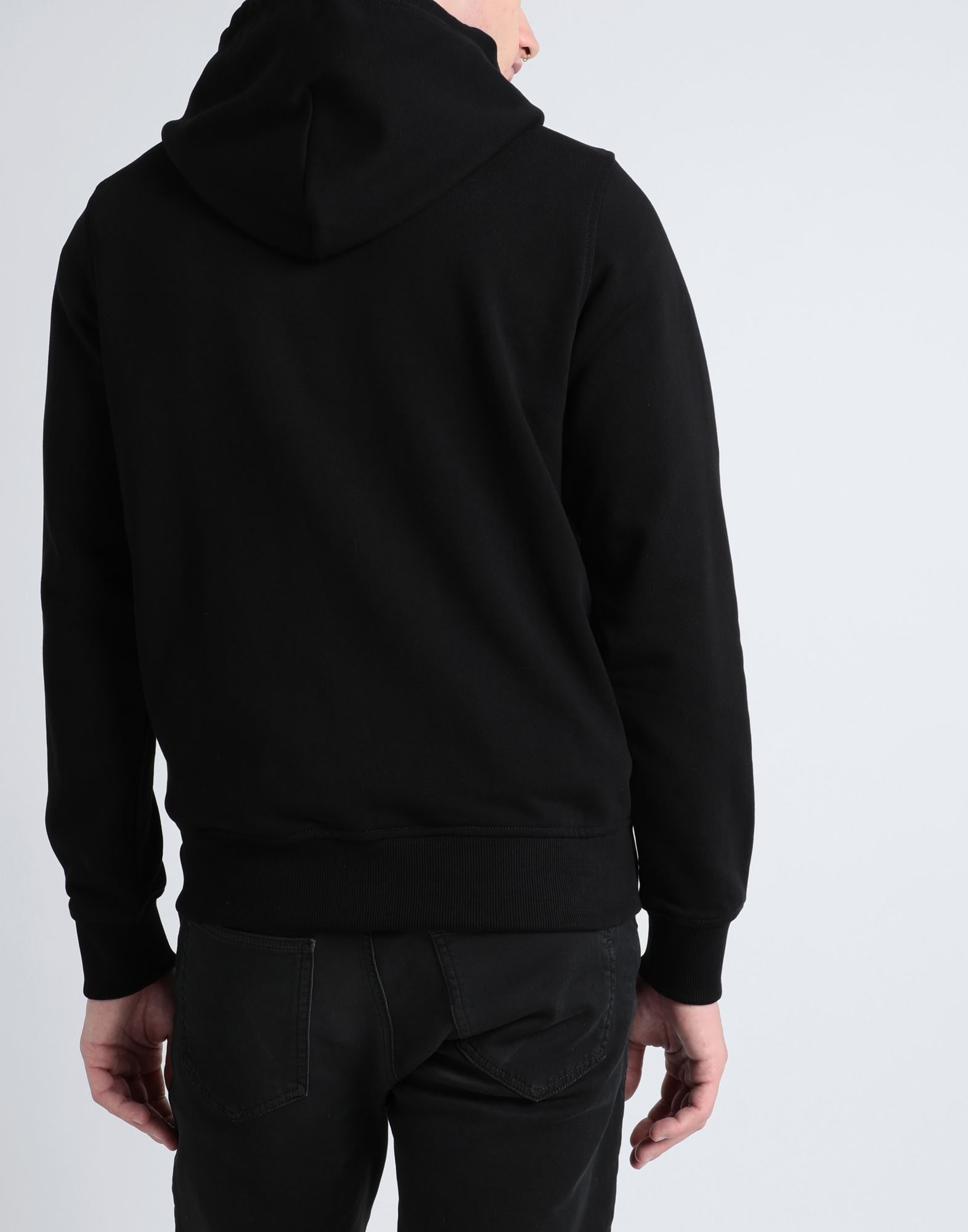 Black Men's Hooded Sweatshirt - 3