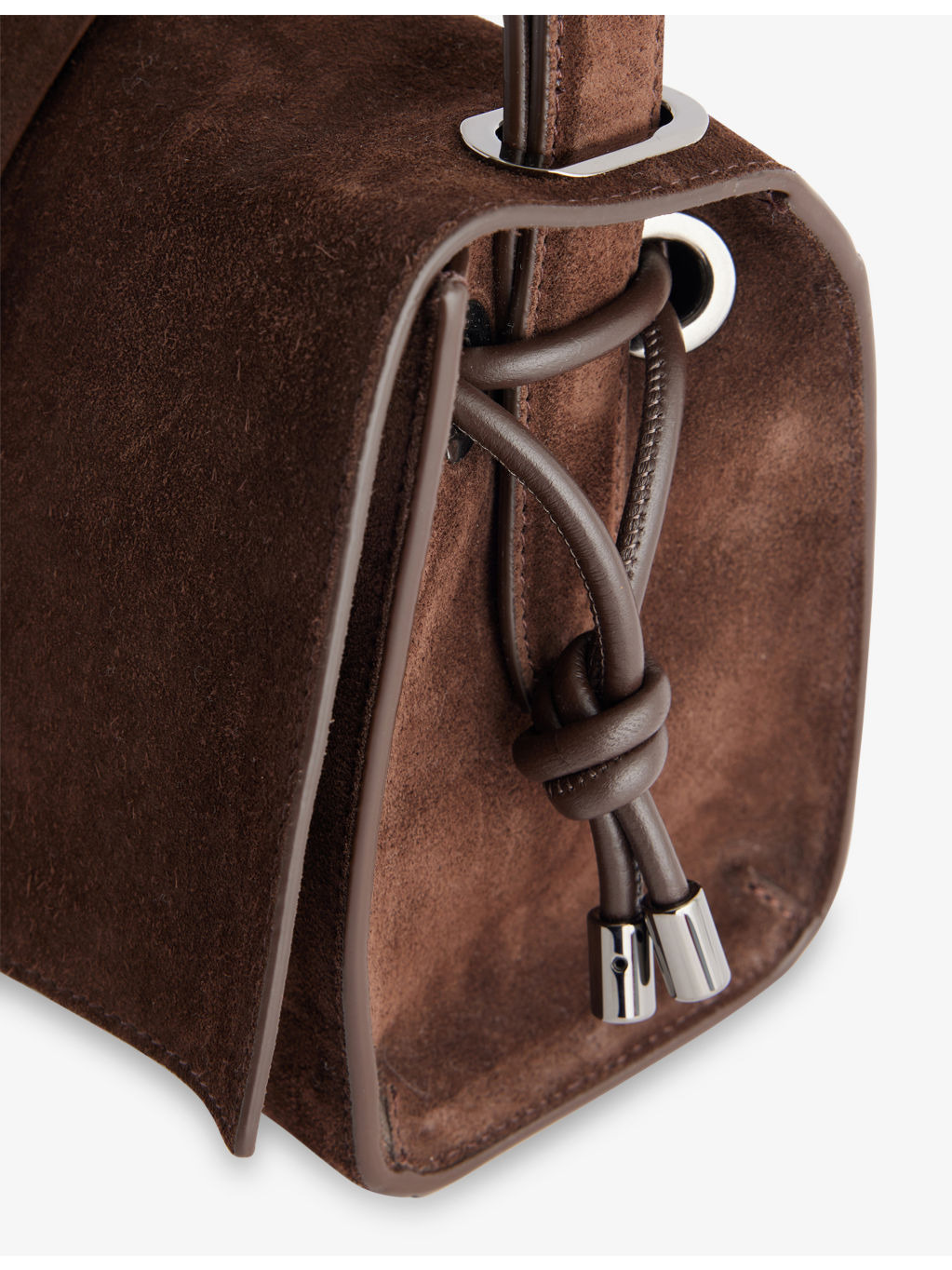 Baggy Small Suede Shoulder Bag - 4