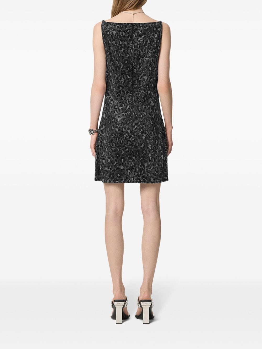 leopard-print mini dress - 4