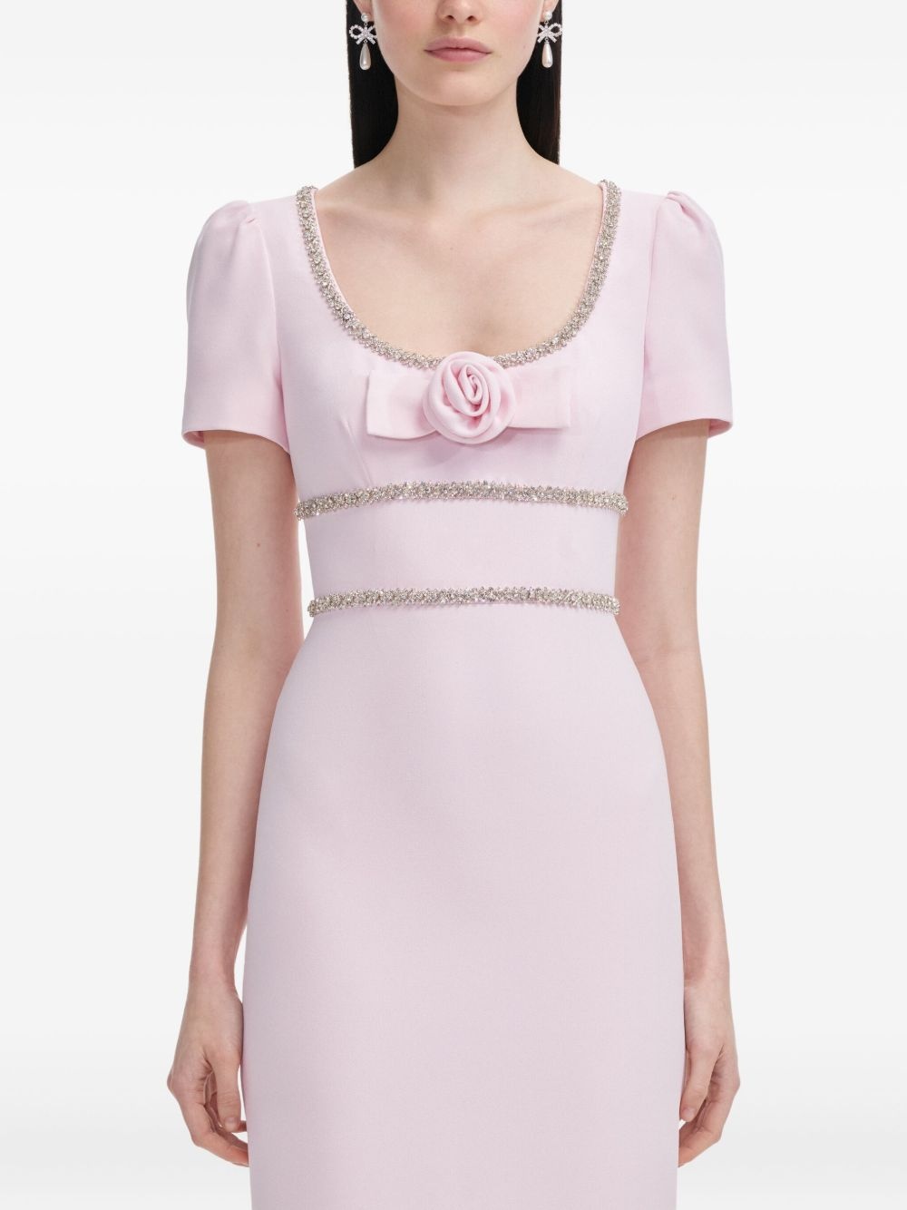 crystal-embellished dress - 4