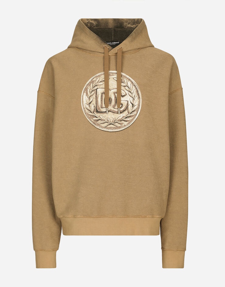 Coin print inside-out jersey hoodie - 1