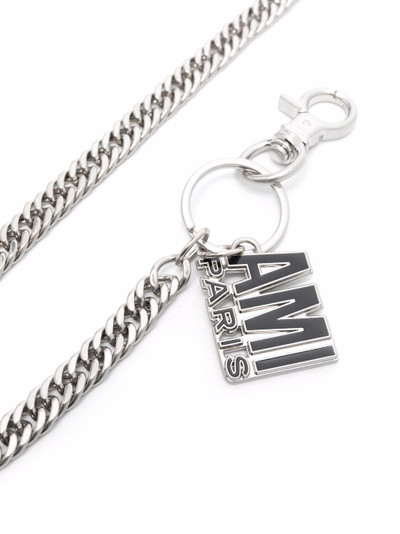 AMI Paris logo-charm chain keyring outlook
