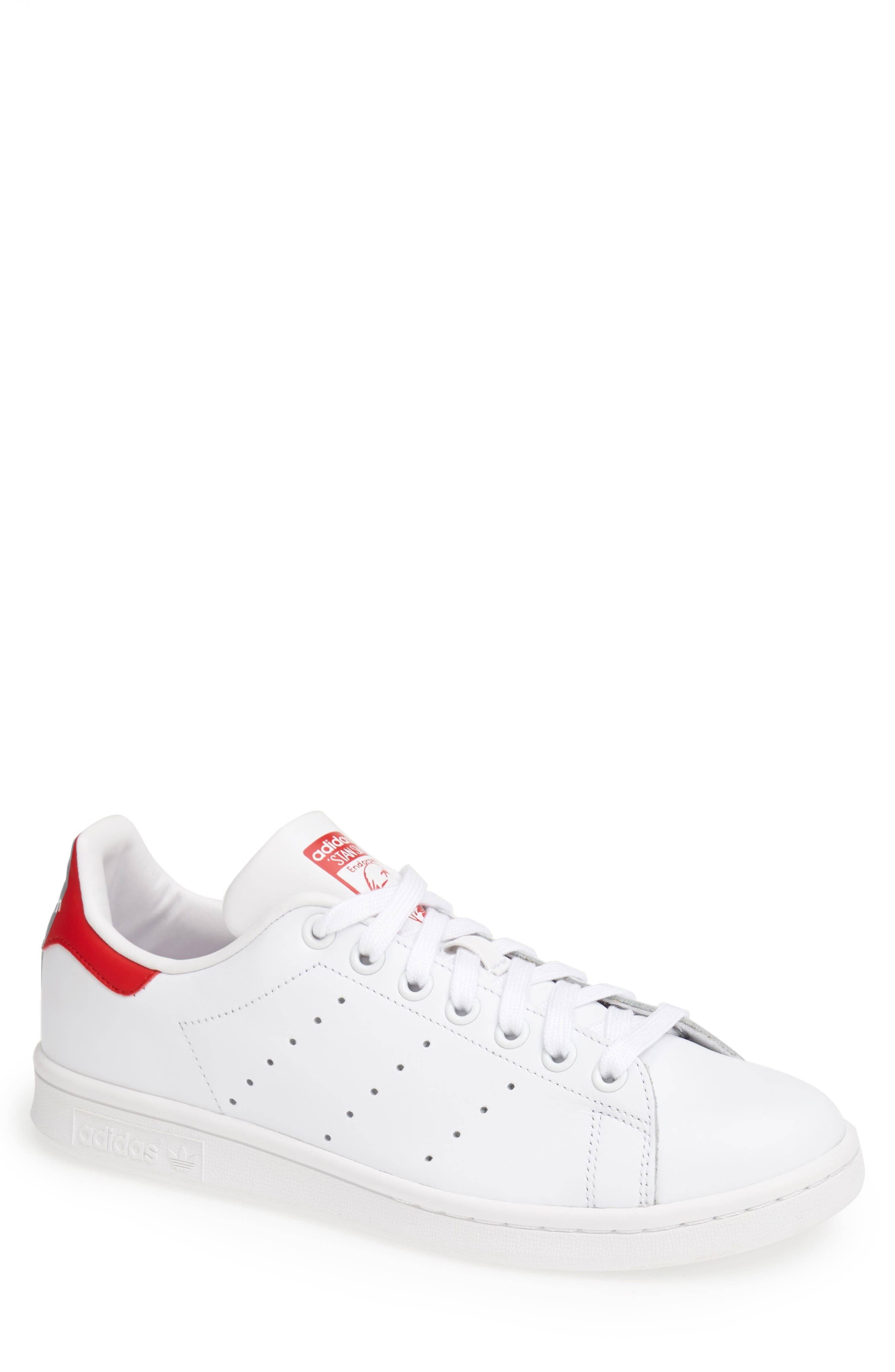 adidas Stan Smith Sneaker in White/white/green at Nordstrom - 7