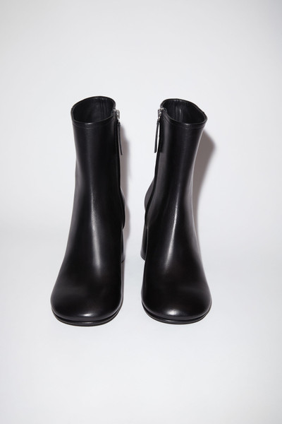 Acne Studios Leather ankle boots - Black outlook