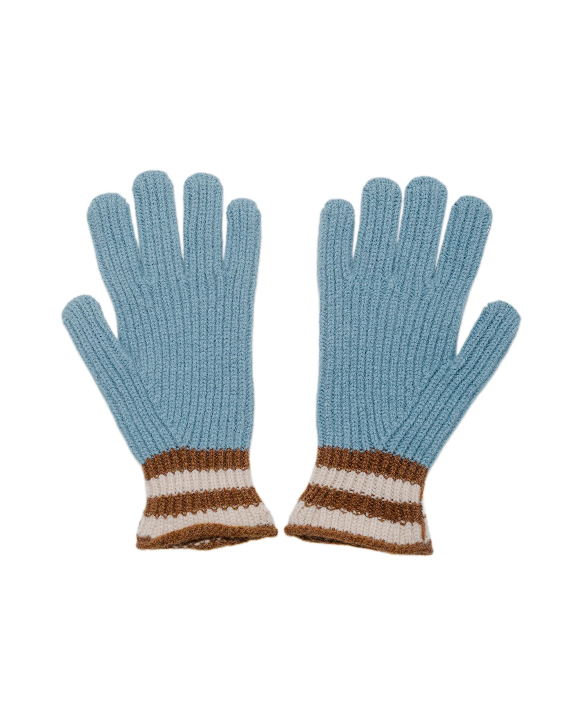Love My Ribbed Gloves Soft Blue - 1
