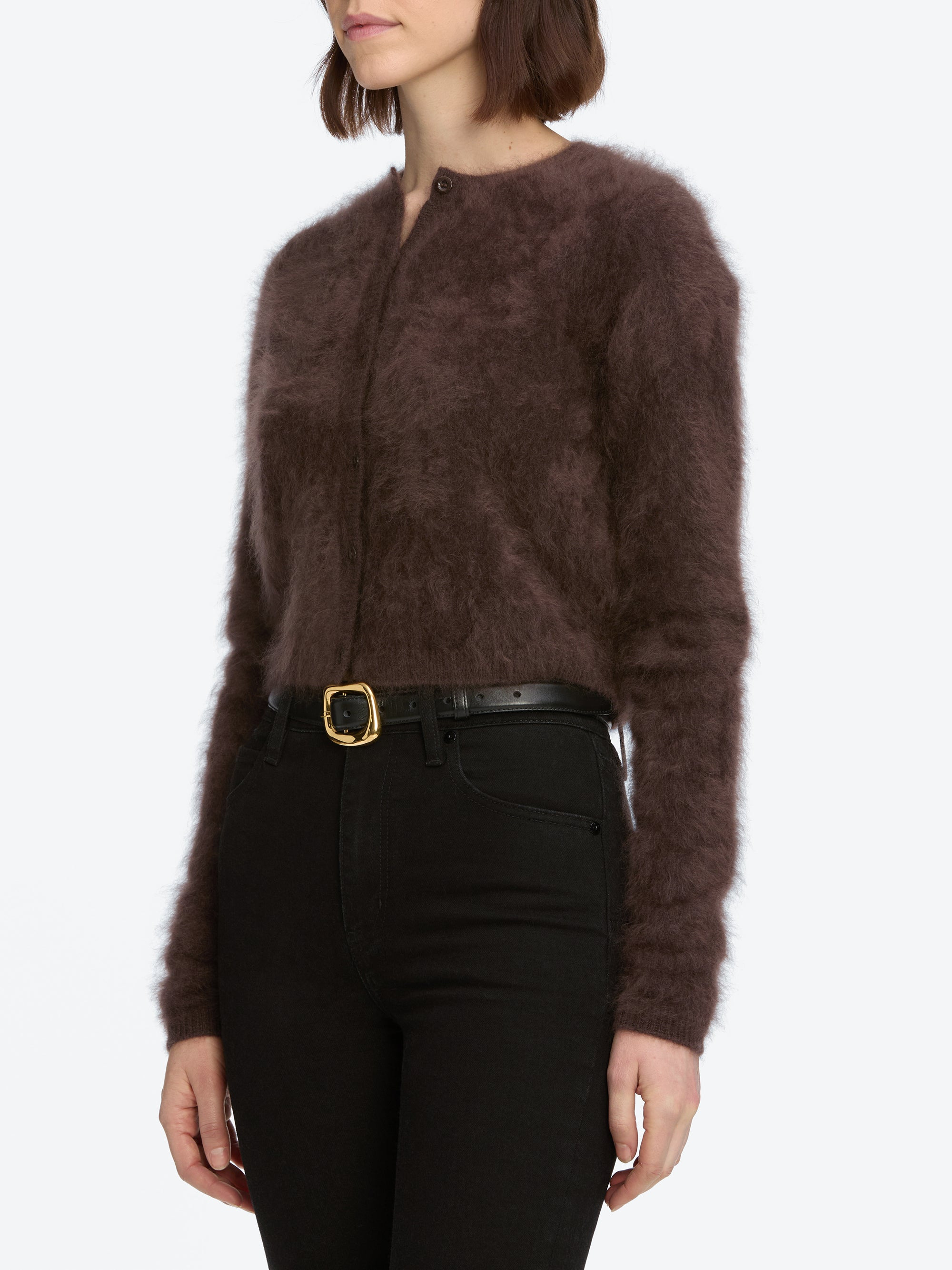 The Teddy Cardi in Coffee - 5